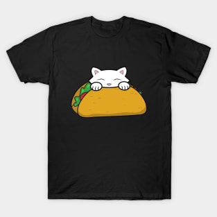 Cute cat eating tacos T-Shirt